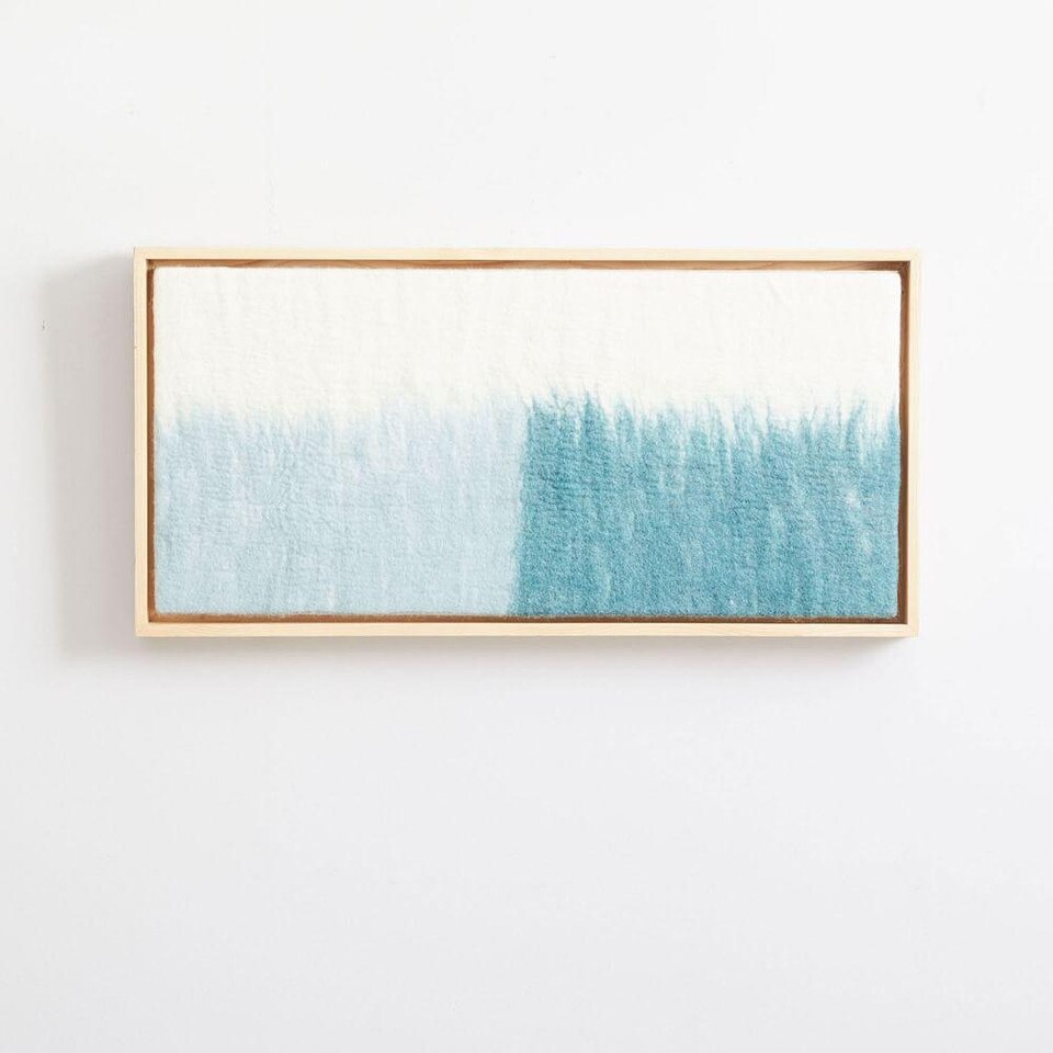 Felt Wall Art, Blue west elm United Kingdom